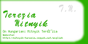 terezia mitnyik business card